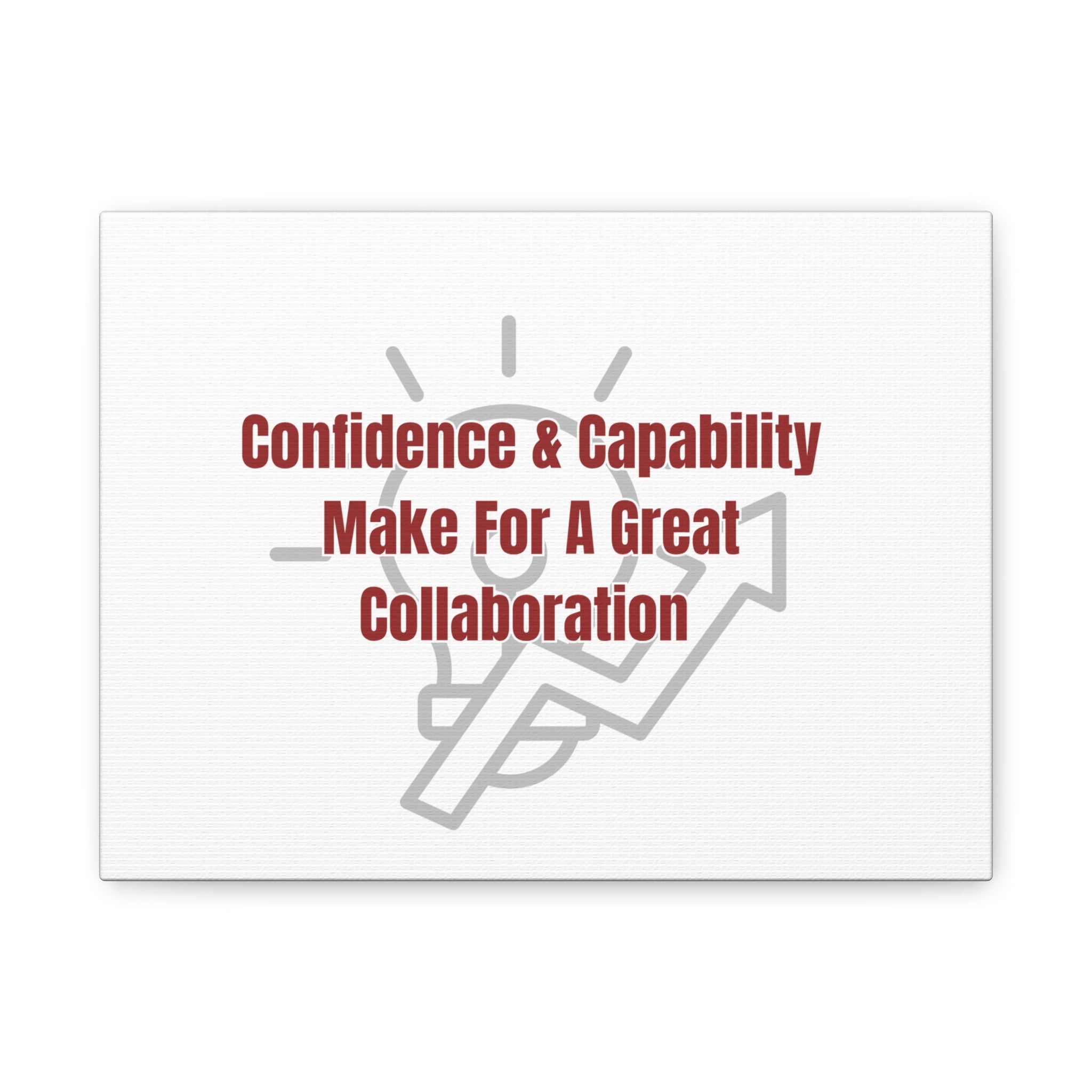 Motivational Matte Canvas Wall Art — "Confidence & Capability..."