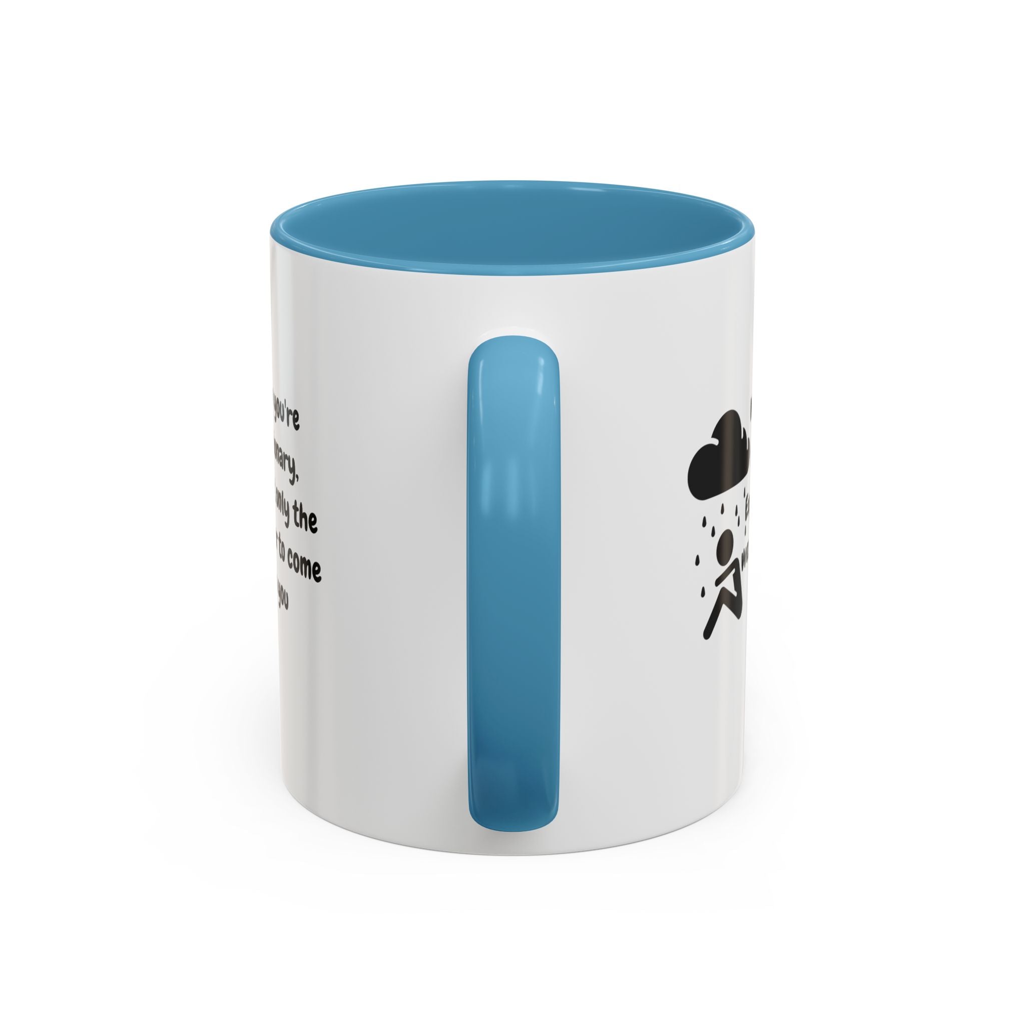 Motivational Travel Ceramic Mug — "When You're Stationary..." Accent Mug