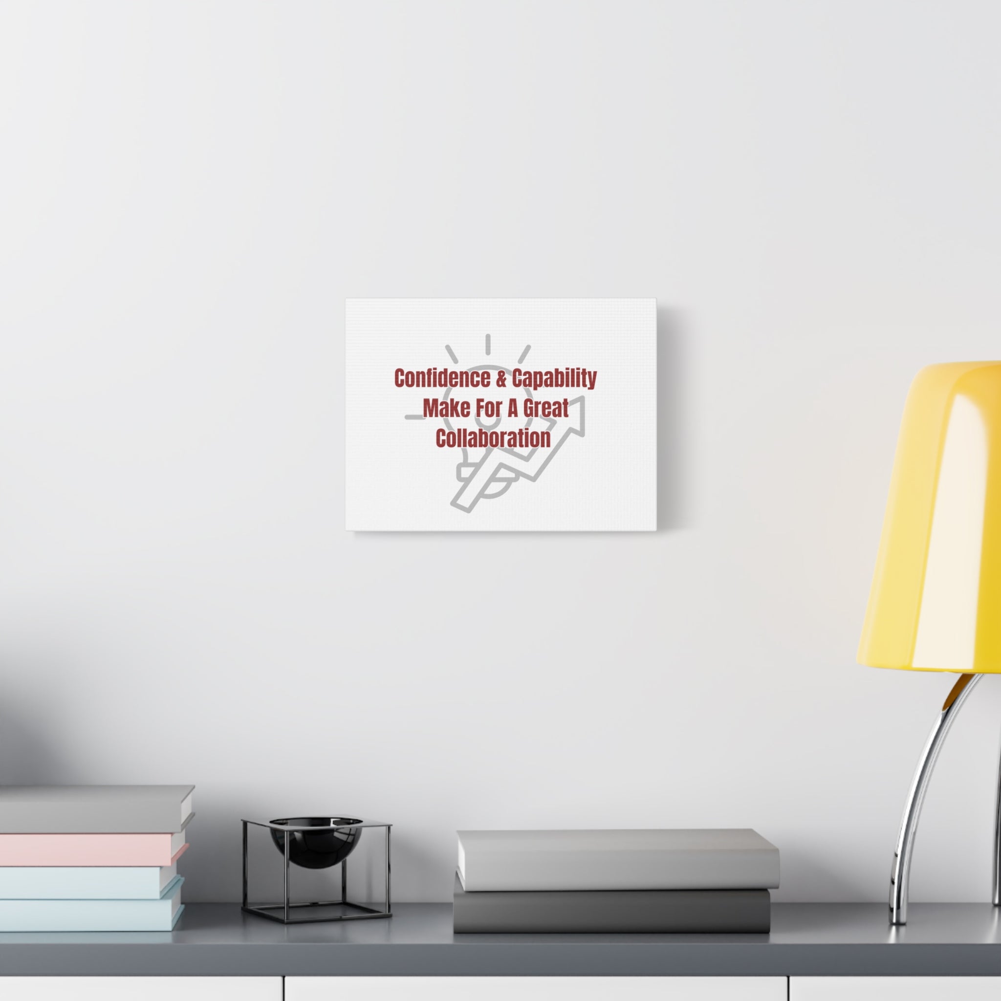Motivational Matte Canvas Wall Art — "Confidence & Capability..."