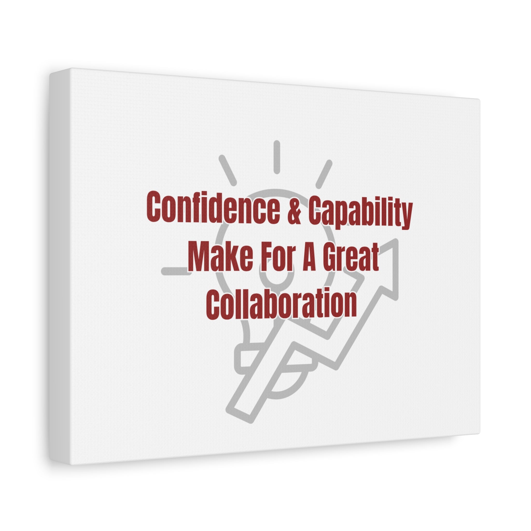 Motivational Matte Canvas Wall Art — "Confidence & Capability..."